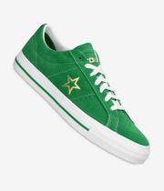 Converse CONS One Star Pro Shoes (green white gold)