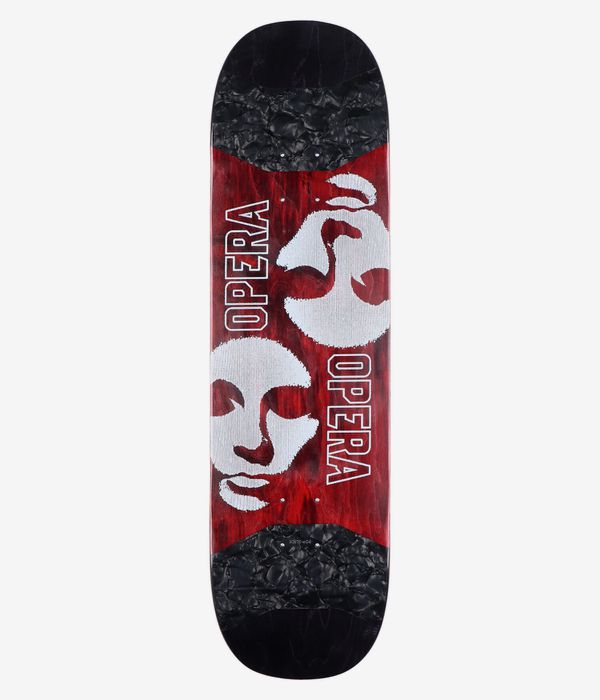 Opera Symmetrical Pop Slick 8.25" Skateboard Deck (black red)