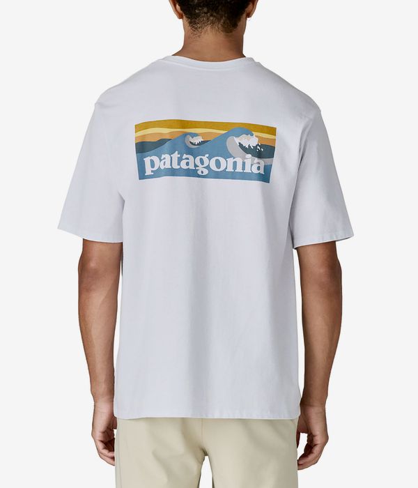 Patagonia Boardshort Logo Pocket Responsibili T-Shirt (fiber white)