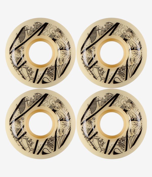 Loophole Gore Teardrop Wheels (white black) 52mm 101A 4 Pack