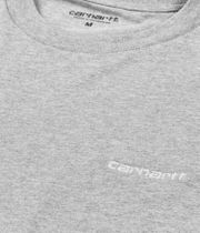 Carhartt WIP Script Embroidery T-Shirt (grey heather white)