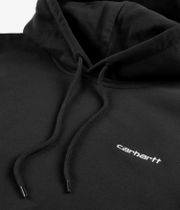 Carhartt WIP Script Embroidery sweat à capuche (black white)