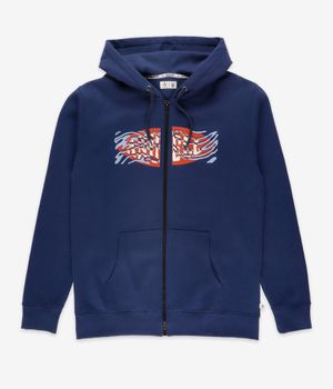 Anuell Slickum Organic Felpa Hoodie con zip (navy)