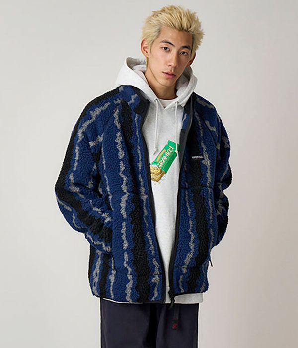 Gramicci Ripple Sherpa Jacke (navy ripple)