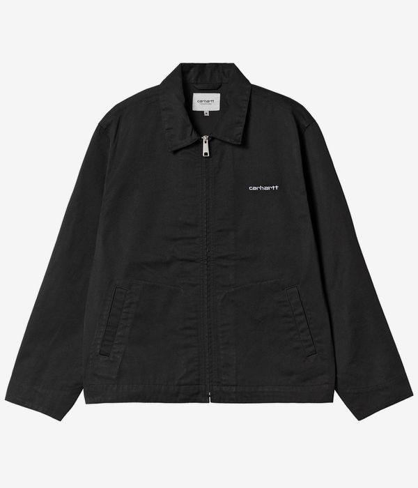 Carhartt WIP Module Script Denison Veste (black white rinsed)