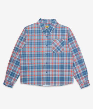 Carpet Company Plaid Denim Button-Up Shirt (baby blue)