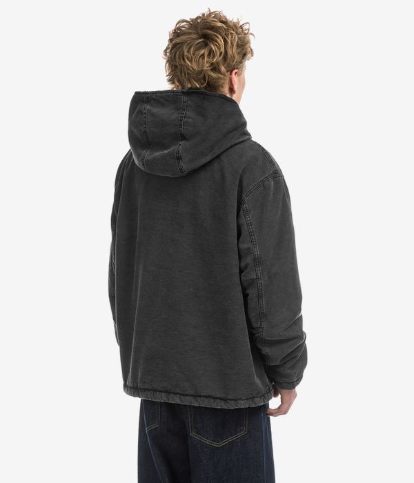 Carhartt WIP Mitch Cotton Hubbard Kurtka (black dusky canvas)