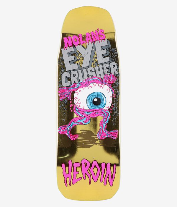 Heroin Skateboards Houghton Eye Crusher 10" Skateboard Deck (gold)