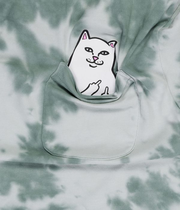 RIPNDIP Lord Nermal Pocket Camiseta (olive green tie dye)