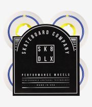 skatedeluxe Retro Conical Roues (white yellow) 54mm 100A 4 Pack