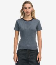 Iriedaily 2 Tone Rib T-Shirt women (navy)