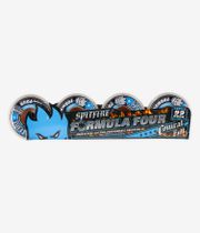 Spitfire Formula Four Conical Full Wielen (white blue) 54mm 99A 4 Pack