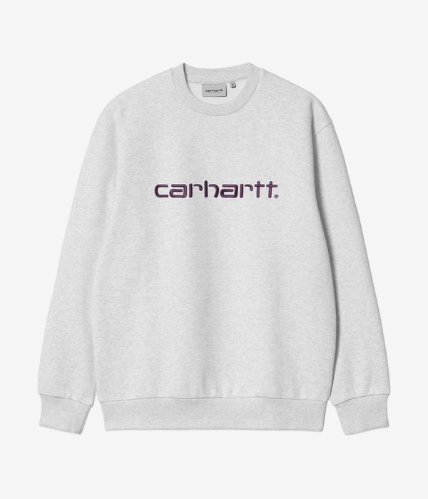 Carhartt WIP Basic Sweatshirt (ash heather cozy purple)