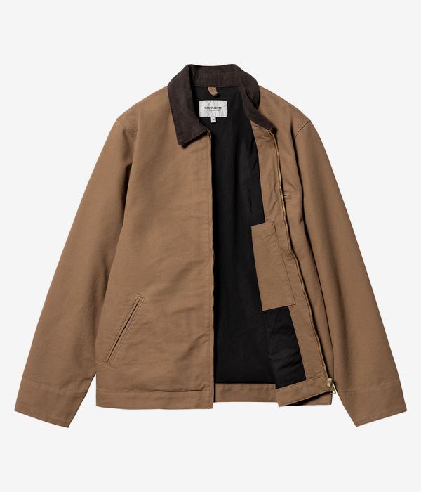 Carhartt WIP Detroit Organic Dearborn Jacke (hamilton brown tobacco rinsed)