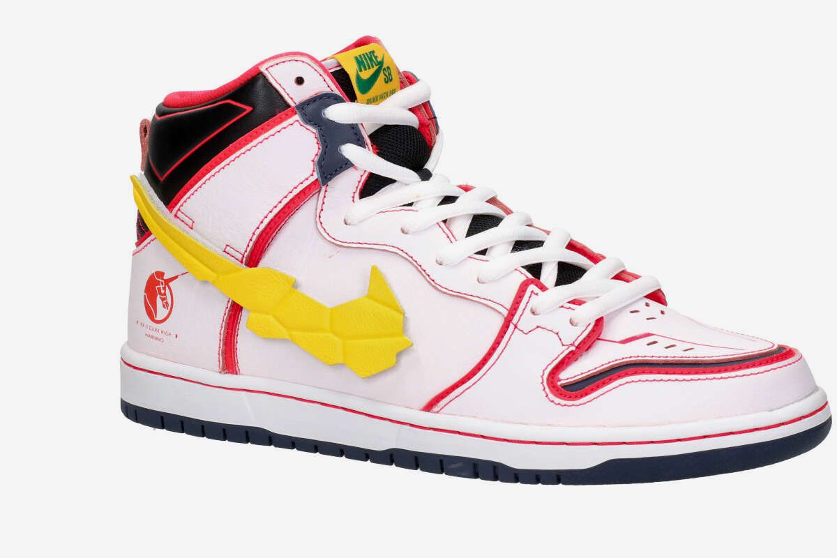 Nike SB x Gundam Dunk High Pro Shoes (white amarillo)