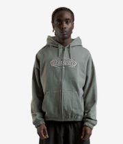 Wasted Paris Yard Boxy Felpa Hoodie con zip (loden green)