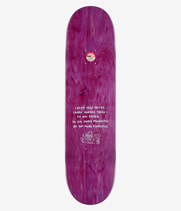 Krooked Narvaez Blue Bird TF 8.25" Skateboard Deck (yellow)
