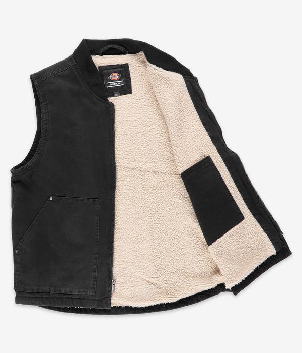 Waist Length Washed Prairie Canvas Vest in Duck Brown - Now Medium
