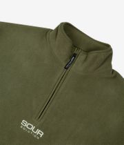 SOUR SOLUTION Micro Fleece Half Zip Sweatshirt (olive)
