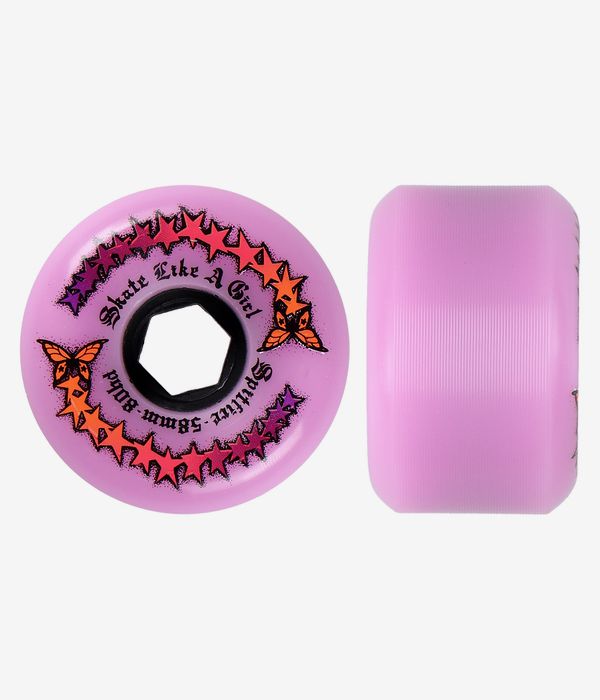 Spitfire x Skate Like A Girl Evolution Conical Full Rollen (lavender) 58 mm 80A 4er Pack