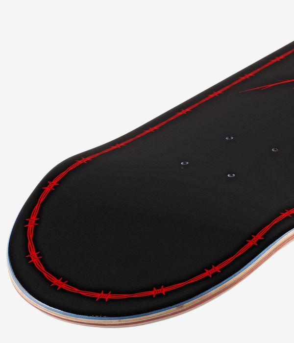 skatedeluxe Barbwire 8.5" Tabla de skate (black red)