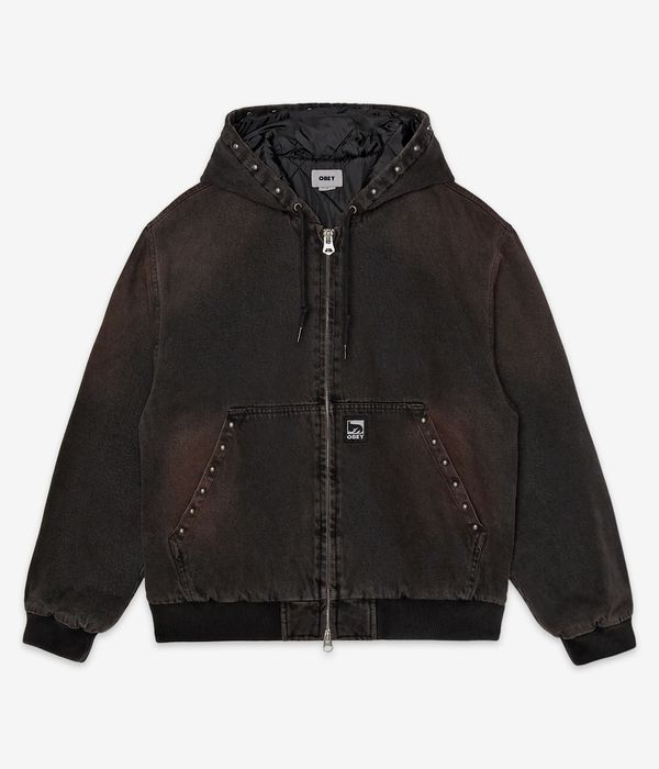 Obey Studded Jacket (black rust wash)