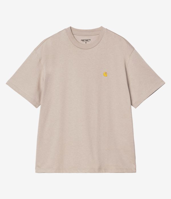 Carhartt WIP W' Chase Organic T-Shirt women (dusky beige gold)