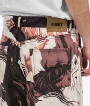 Obey Classic Baggy Printed Jeans (brown multi)