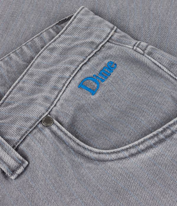Dime Classic Baggy Denim Jeansy (sandblasted gray striped)