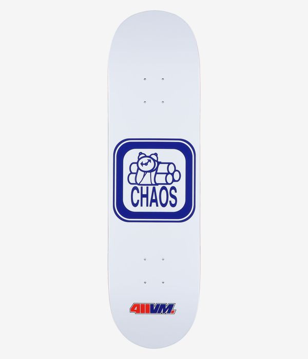 411 Chaos Icon 8.5" Tabla de skate (white)