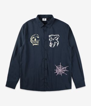 Poetic Collective Three Prints Shirt (navy)