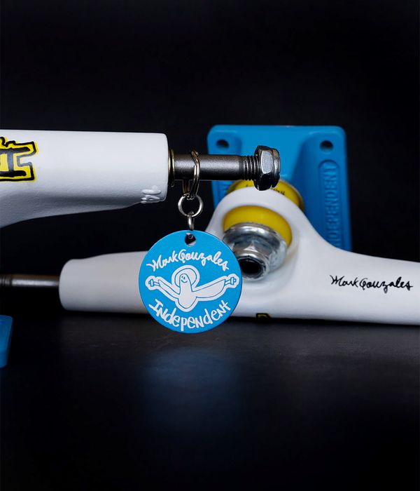 Independent 166 Stage 4 Standard Mark Gonzalez Truck (flat white blue) 9"