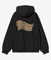 Carhartt WIP Brown Ducks Felpa Hoodie con zip (black)