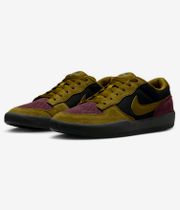 Nike SB Force 58 Chaussure (black olive flak burgundy crush)