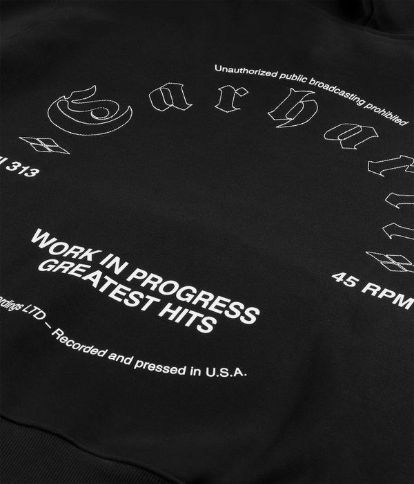 Carhartt WIP Greatest Hits sweat à capuche (black white)