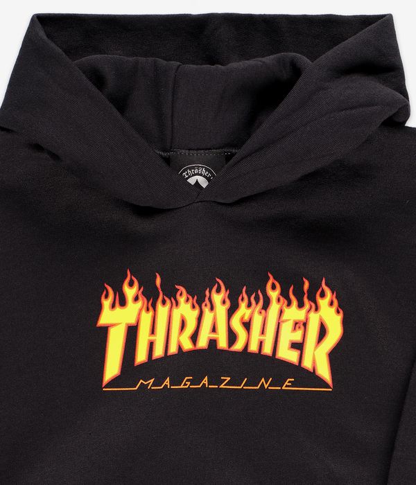 Thrasher Flame Sudadera kids (black)