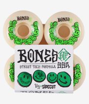 Bones STF Happiness V5 Rouedas (white green) 53mm 99A Pack de 4