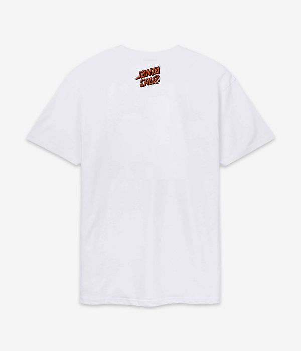 Santa Cruz Roskopp Screaming Five Front Camiseta (white)