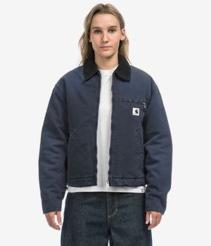 Carhartt WIP W' OG Detroit Organic Dearborn Jacket women (dark navy black stone canvas)
