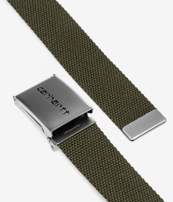 Carhartt WIP Clip Chrome Belt (office green)