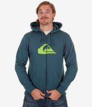 Quiksilver Corporate Logo Zip-Hoodie (indian teal)