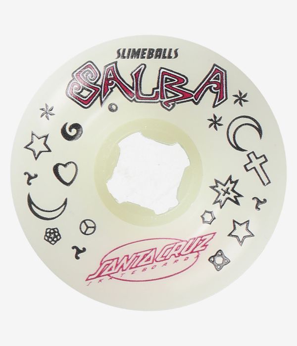 Santa Cruz Salba Witchdoctor Reissue Chubbies Slime Balls Roues (white) 56 mm 99A 4 Pack