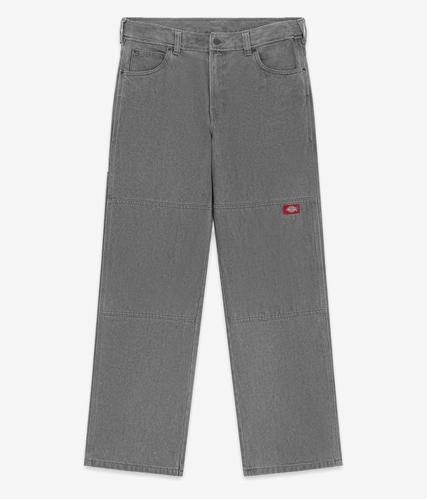 Dickies Double Knee Loose Straight Jeans (grey wash tinted)
