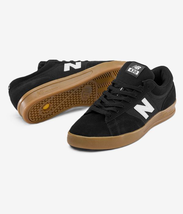 New Balance Numeric 430 Shoes (black white gum)