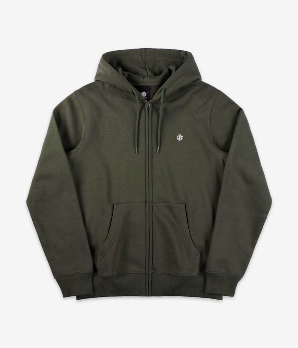 Element Icon Embroidery Zip-Hoodie (forest night)