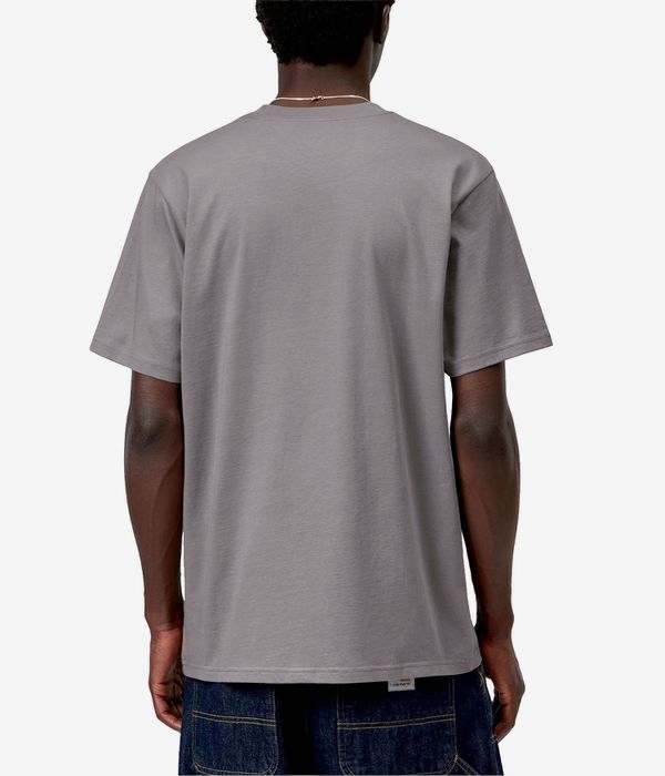 Carhartt WIP Script T-Shirt (shady grey dark navy)