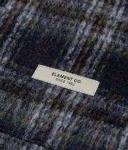 Element Fuzzy Check Zip Overshirt Jacket (brushed plaid dark slate)