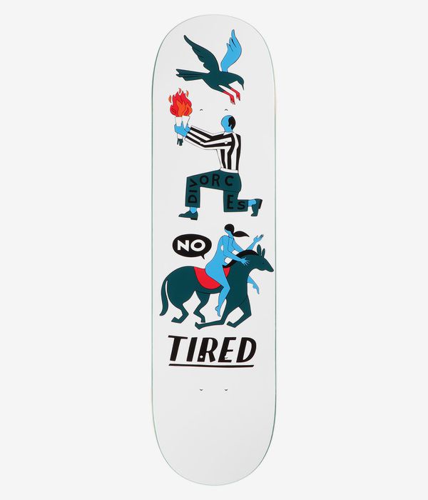 Tired Skateboards Oh Hell No 8.25" Tavola da skateboard (white)