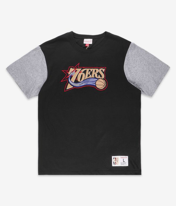 Mitchell & Ness Philadelphia 76ers Color Blocked Camiseta (black)
