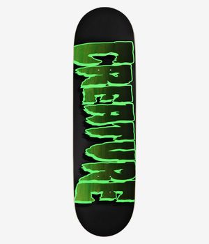 Creature Logo Outline Stumps 8.6" Tavola da skateboard (black green)